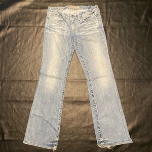 Big Star Ultra Low Rise Boot Cut Blue Jeans